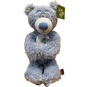 New First & Main Plush Blue Bear 12” TENDER TEDDY Heart Kelli Loons Tags